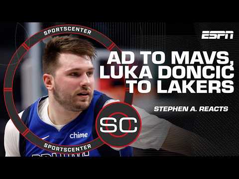 Stephen A. is SHOCKED by Luka Doncic-Anthony Davis trade | SportsCenter