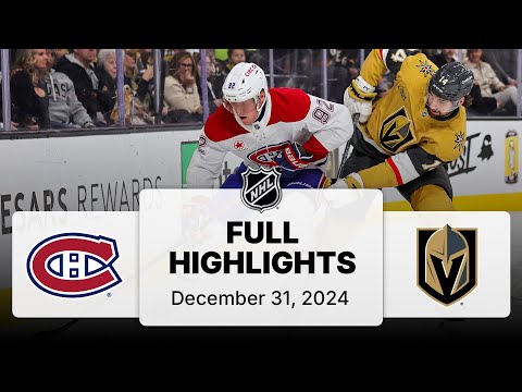 NHL Highlights | Canadiens vs. Golden Knights | December 31, 2024