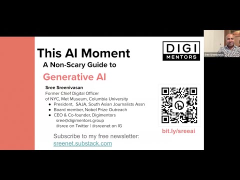 SPJ Freelance Community webinar: AI for Journalists with expert and digital guru Sree Sreenivasan