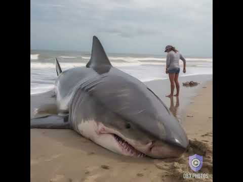 Great white shark washed up North Carolina