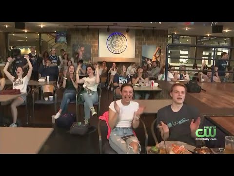 Villanova, Delaware Students Cheer On Teams During NCAA Tournament Matchup