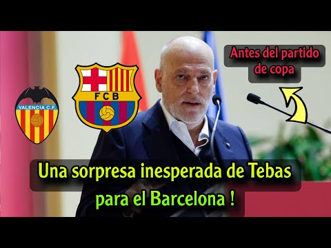 La inesperada sorpresa de Javier Tebas al Barcelona antes del partido contra el Valencia