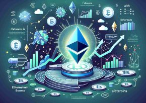 An image displaying the concept of Ethereum's value surging, symbolizing its potential as the key to other altcoin booms. The image should be realised as a HD infographic that incorporates elements of finance such as stylized graphs and symbols related to cryptocurrency, especially Ethereum and other altcoins.